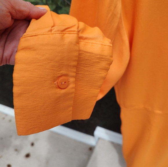 Zara orange satin mini dress - Picture 9 of 12